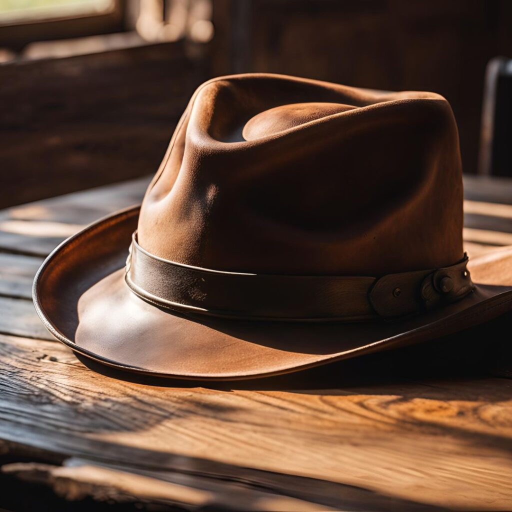 shop brown leather hat 